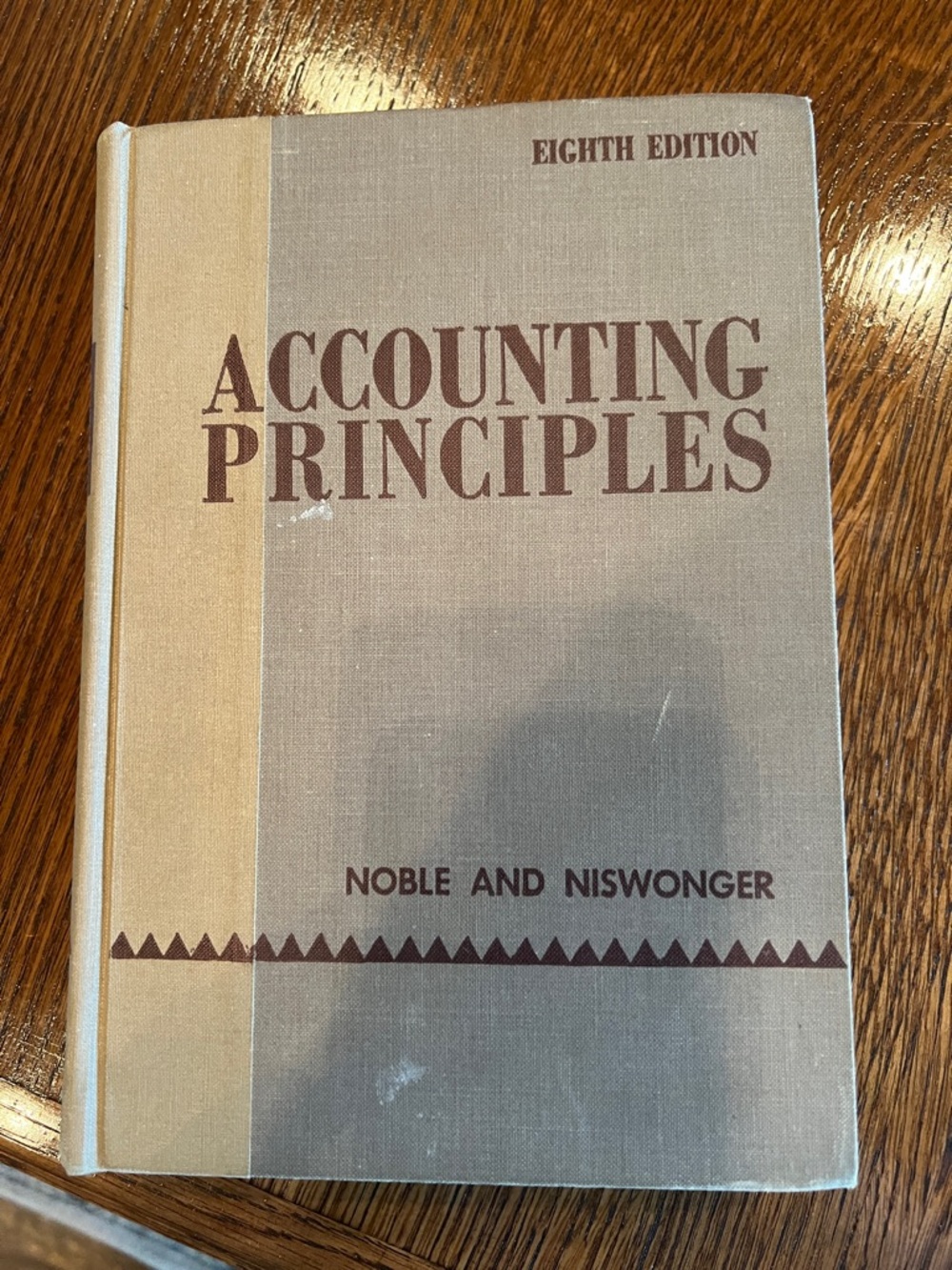 Accounting Principles Hardcover Textbook Vintage 1961 Eighth Edition